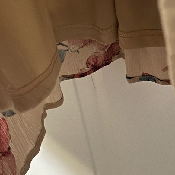 Blu Pepper Anthropologie Blush Boho Chic Floral Dress Keyhole Back Small - Picture 5 of 9